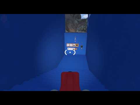 Big Walk blue slope music puzzle — the fetch-and-return music blocks