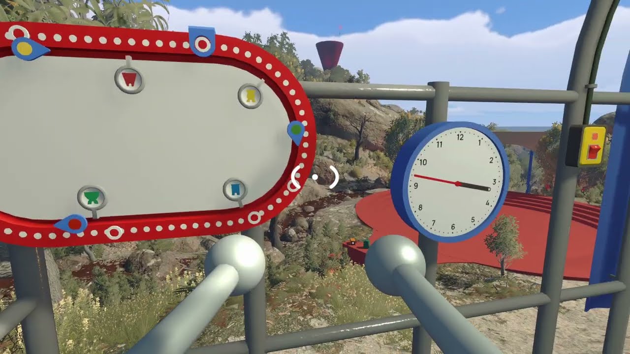 Big Walk Blue Tower train puzzle — the railway network activation